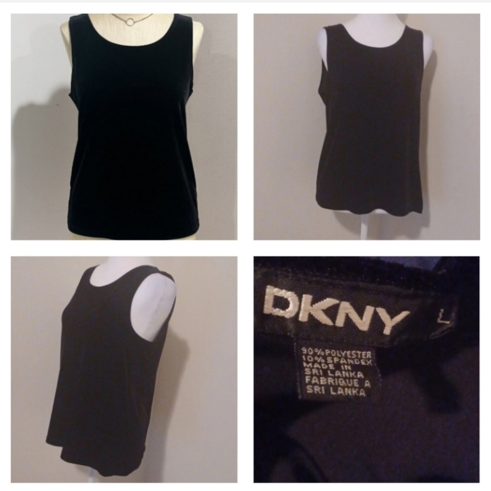 -- DKNY Velvet sleevless top - Picture 2 of 14